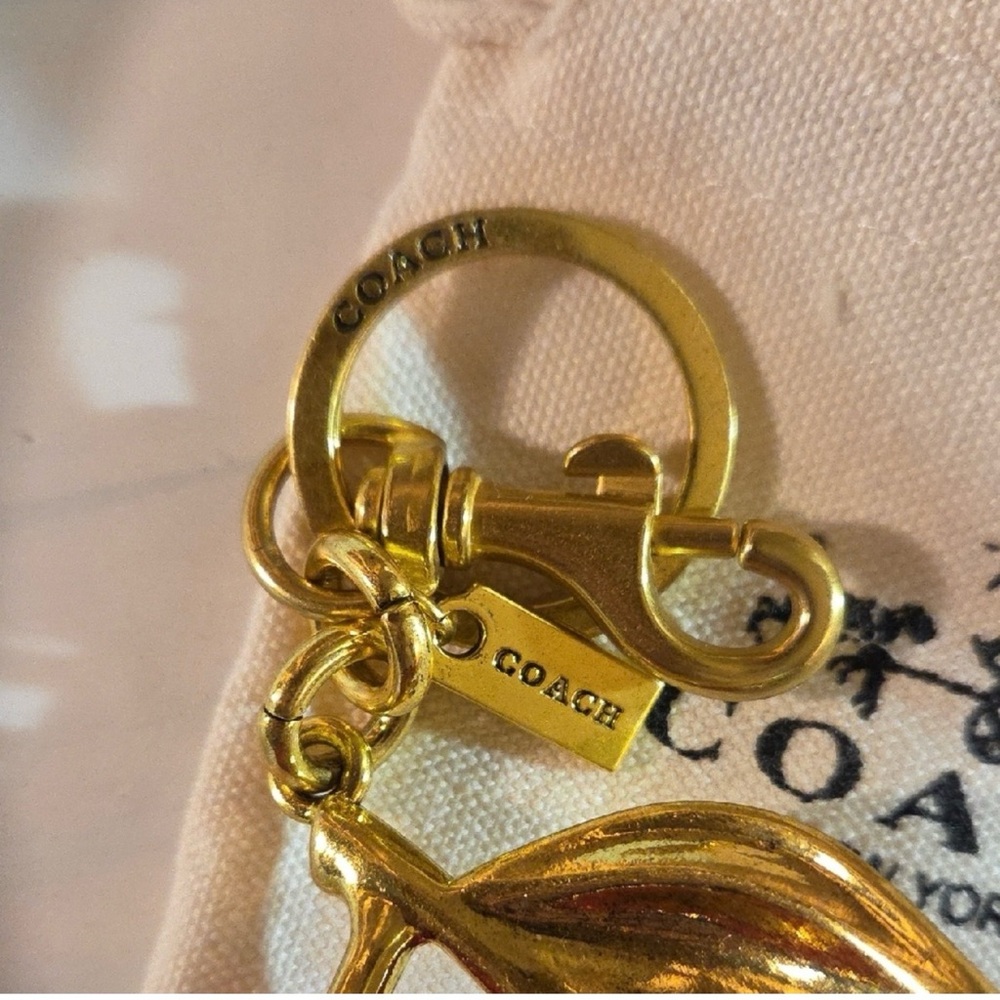 Coach Glittering Red Cherry Keychain - Picture 3 of 6